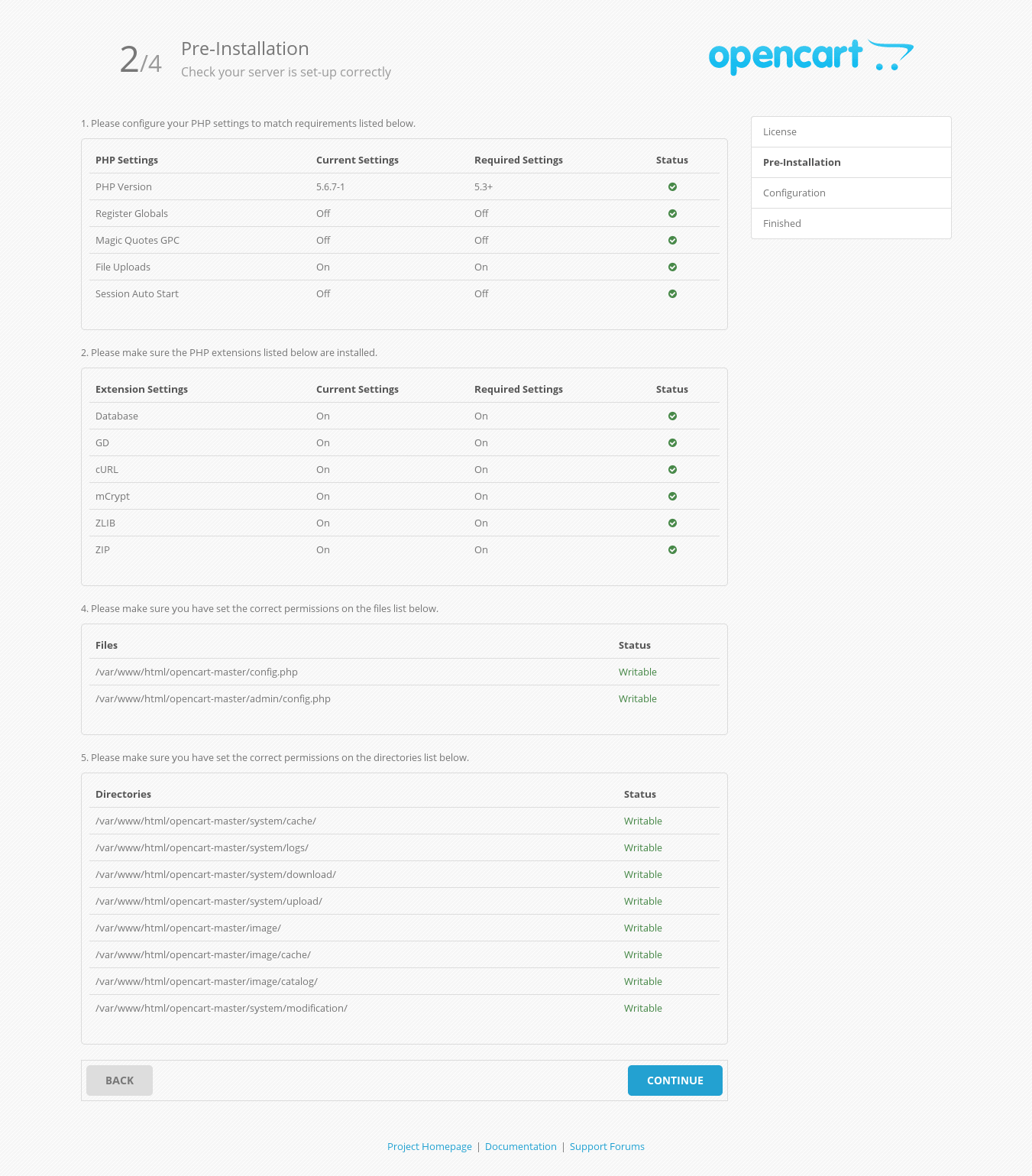 Server Requirement Check