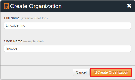 Create Org