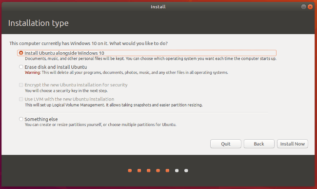 安装 Ubuntu，与 Windows 10共存