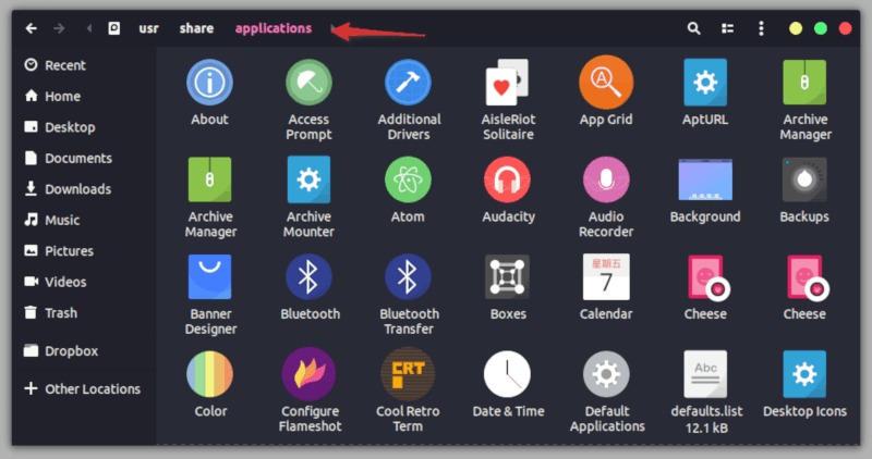 Application Shortcuts