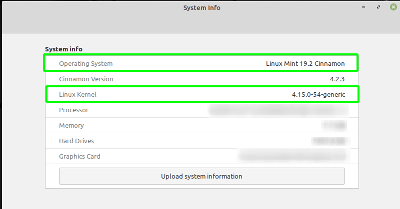 System Info