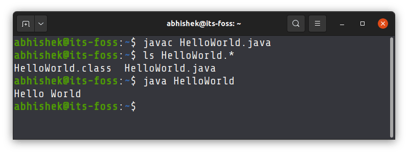 Running java programs in the Linux terminal