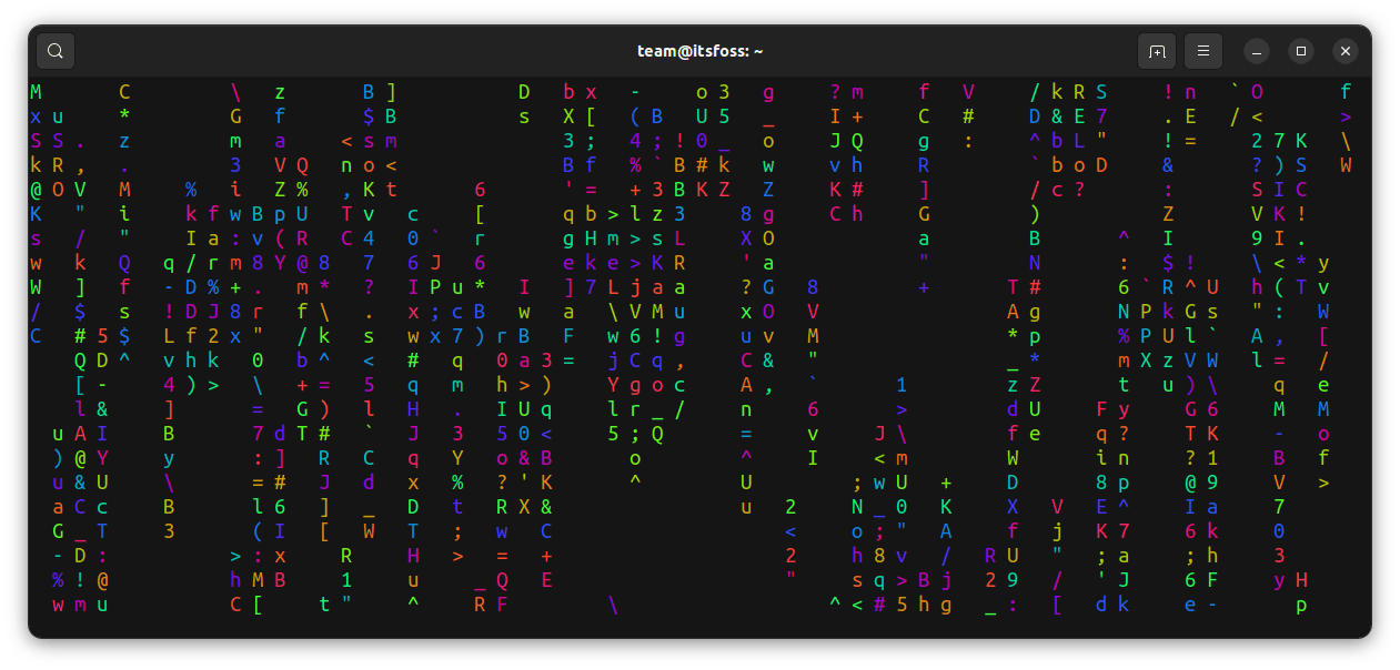 Cmatrix 配合 Lolcat 效果