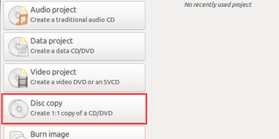 每日Ubuntu小技巧 - 使用Ubuntu拷贝CD和DVD光盘