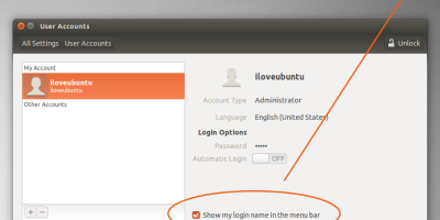 Ubuntu 14.04 中系统设置中加入了显示/隐藏用户选项